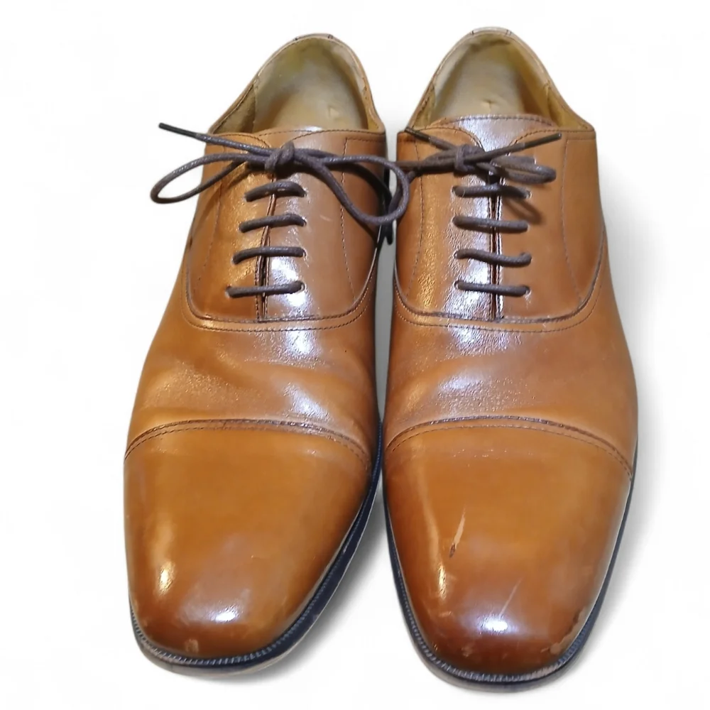 Florsheim Men's Size 12 Tan Leather Oxfords
